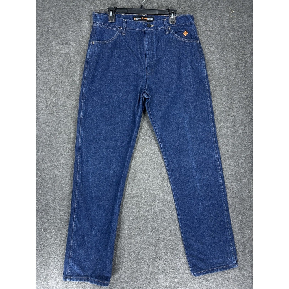 Wrangler FR Jeans Mens 36x34 Blue Flame Resistant Cowboy Cut 13original FR13MWZ